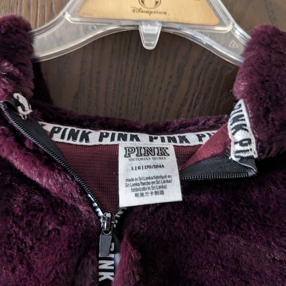 NWOT PINK fuzzy pullover - Picture 2 of 3